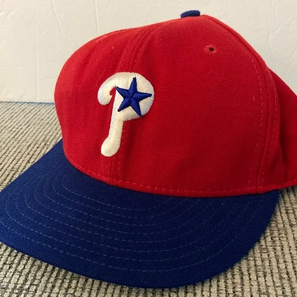 New Era Phillies wool baseball hat cap 59/50 only cap worn on field Philadelphia - Picture 3 of 17